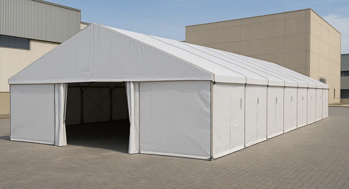 produksi dan pemasangan berbagai jenis tenda industri. Kami melayani kebutuhan tenda gudang, tenda pameran, tenda proyek, tenda penyimpanan logistik, hingga tenda event industri besar.